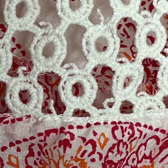 Calypso St Barth Top Womens Small Silk Shirt Blouse Puff Sleeve Casual Pink - Picture 8 of 11